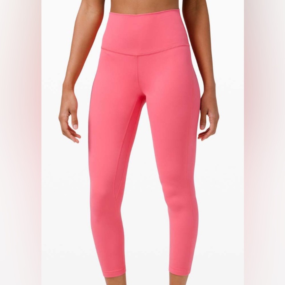 lululemon double lined guava pink or like glaze pink align leggings